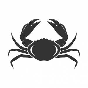 Иллюстрация дизайна логотипа краба