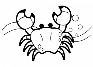 Раскраска Краб