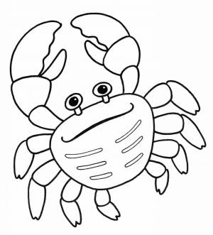 Раскраски Краб для детей