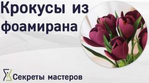 Крокусы из фоамирана