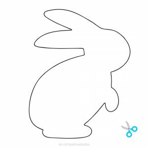 Трафареты кролика на новый год
