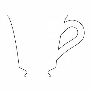 Шаблон кружки для вырезания