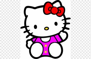 Hello Kitty Онлайн графика Рисование, Кот, шаблон, ребенок, животные png