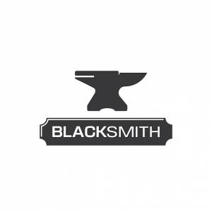 Шаблон логотипа кузнеца железа