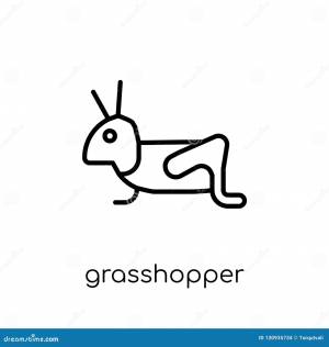 Значок кузнечика иллюстрация вектора