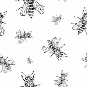 Шаблон эскиза пчелы