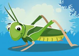 Домик кузнечика в природе