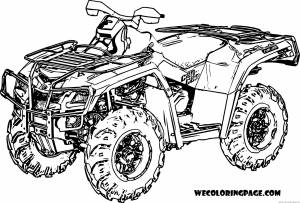 Квадроцикл раскраска для детей