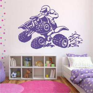 Трафарет для покраски, Квадроцикл, одноразовый из самоклеящейся пленки 95 х 140 см