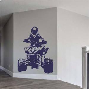 Трафарет для покраски, Квадроцикл-2, одноразовый из самоклеящейся пленки 120 х 95 см