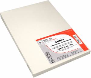 Самоклеящаяся бумага ELP , 100 листов белая, матовая, неделенная, универсальная, 70 г