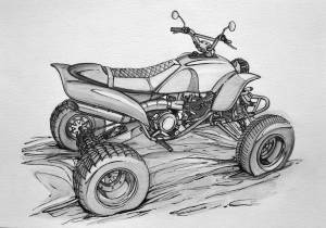Квадроцикл рисунок
