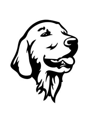 Трафареты Лабрадора для вырезания из бумаги