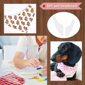 Акриловые стеганые трафареты, трафарет для треугольной собаки, банданы, многоразовые шаблоны для шитья, шарф для маленьких, средних и больших собак