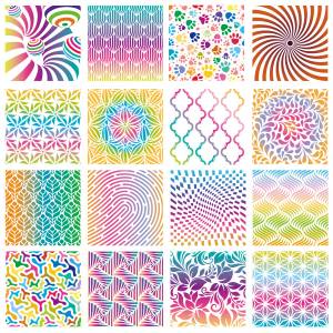 15*15 трафареты для ног собаки, трафареты для рисования, фотоальбом для скрапбукинга «сделай сам», декоративное тиснение, поделки для открыток