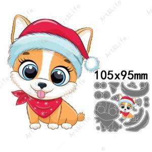 Металлические Вырубные штампы рождественские милые собаки животные Фотообои для рукоделия Скрапбукинг поделки альбом бумажные карты вырезанные формы тиснение