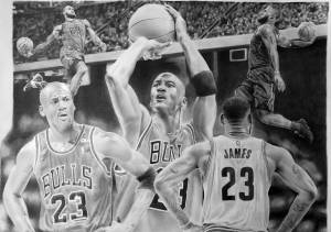 Michael Jordan X Lebron James, Рисунок