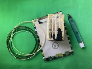 Трафарет ПОДСТАВКА ДЛЯ КАРАНДАШЕЙ для 3D ручки