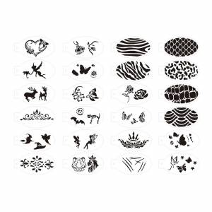 Трафареты для рисования лица, многоразовые легкие трафареты для тела «сделай сам», трафареты для временного рисования