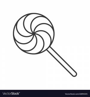 Леденец трафарет