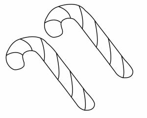 Новогодний леденец трафарет