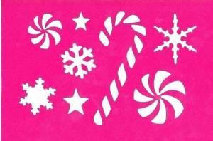 Новогодние трафареты для окон из бумаги