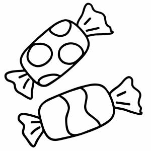 Конфетка трафарет