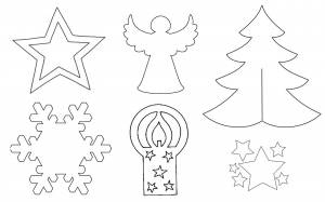 Новогодние вытынанки на окна