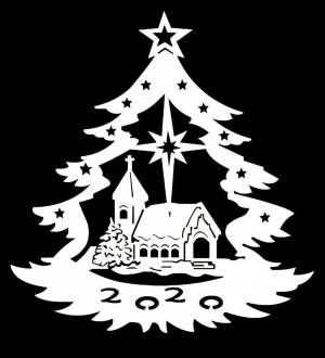 Рождественские трафареты