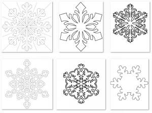 Новогодние вытынанки на окна