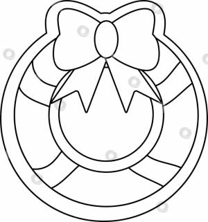 венок, рождественский пряник, новогодние сладости, имбирный пряник, шаблон для выпечки, каракули и эскиз