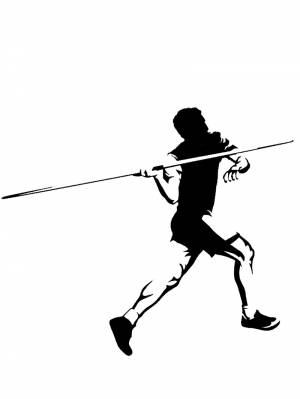 Трафареты Легкой Атлетики для вырезания из бумаги