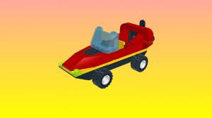 Файл OBJ NotLego Лего Racing Car Model 0385 ・Модель для загрузки и 3D печати・Cults