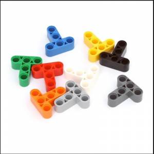 60484 технический, Liftarm, модифицированные толстые кирпичи Т-образной формы 3x3 точки, совместимые с lego 60484, детские строительные блоки, игрушки