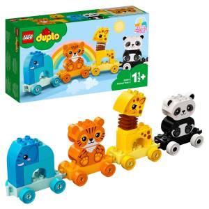 конструктор LEGO DUPLO Creative Play 10955 Мой первый поезд для зверей, цены на Мегамаркет