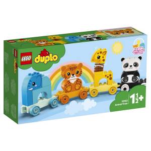 конструктор LEGO DUPLO Creative Play 10955 Мой первый поезд для зверей, цены на Мегамаркет