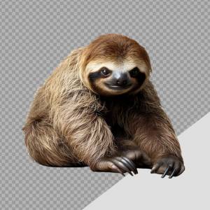 Ленивец изолирован на прозрачном фоне png