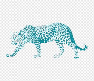 Леопардовый бумажный стикер Jaguar Трафарет, леопард, млекопитающее, животные, кошка png
