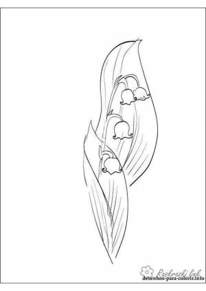 Трафарет ландыша