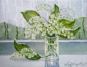 Картина Ландыши Александр Безродных