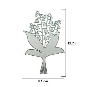 Металлические Вырубные штампы с рисунком ландыша для скрапбукинга, фотоальбома, декоративные трафареты для карт