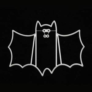 Новинка 2022, трафареты для Хэллоуина в виде летучей мыши, металлические режущие штампы, трафареты для украшения «сделай сам», зеркальные бумажные шаблоны для тиснения, формы Cr E4A2