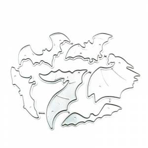 E5BB Хэллоуин летучие мыши металлические штампы трафареты для DIY Скрапбукинг декоративное тиснение бумажные карты шаблон Декор