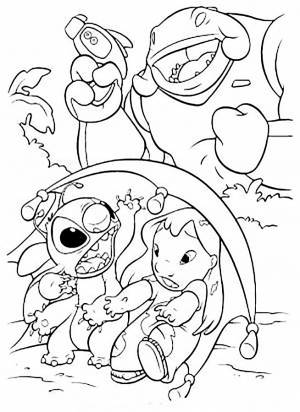 Раскраска Лило И Стич