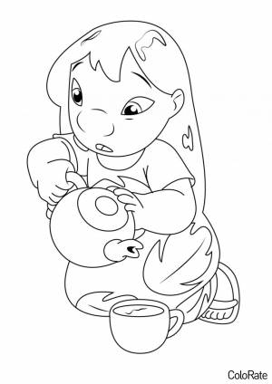 Раскраска Лило Пелекаи