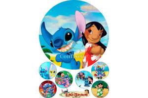 Вафельная картинка Лило и Стич -1