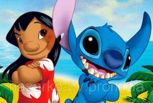 Вафельная картинка Лило и Стич 1