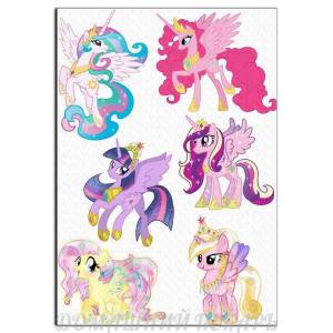 My Little Pony 4 вафельная картинка