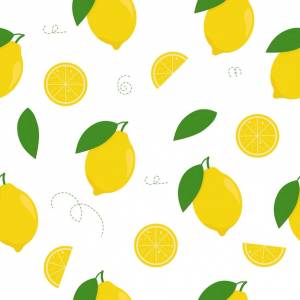 Лимонный бесшовные векторные шаблон