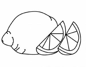 Раскраска лимон